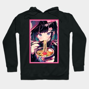 Cute Anime Girl |  Ramen Noodles | Hentaii Chibi Kawaii Design Hoodie